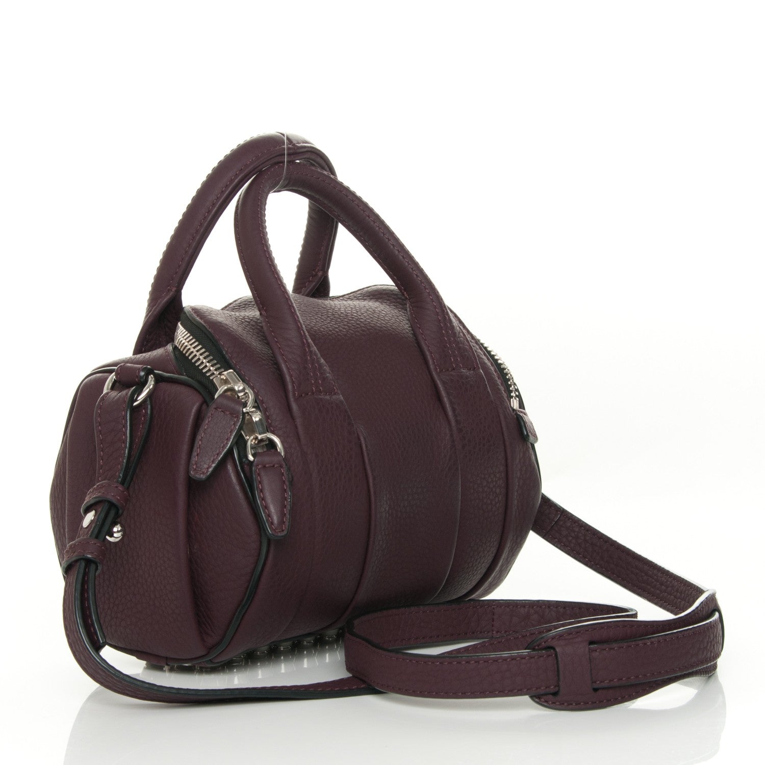 Alexander Wang Pebbled Calfskin Mini Rockie Matte Oxblood 4 of 8
