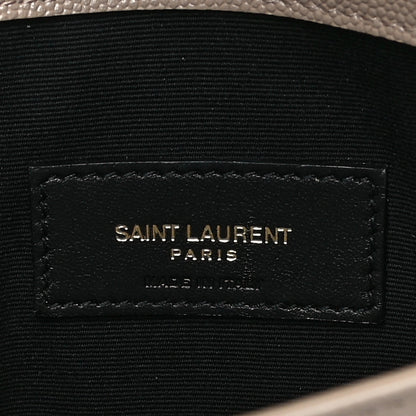 Saint Laurent Grain De Poudre Uptown Pouch Dark Beige 6 of 11