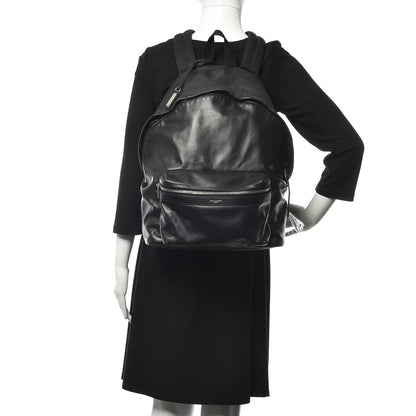 Saint Laurent Lambskin City Backpack Black 2 of 12