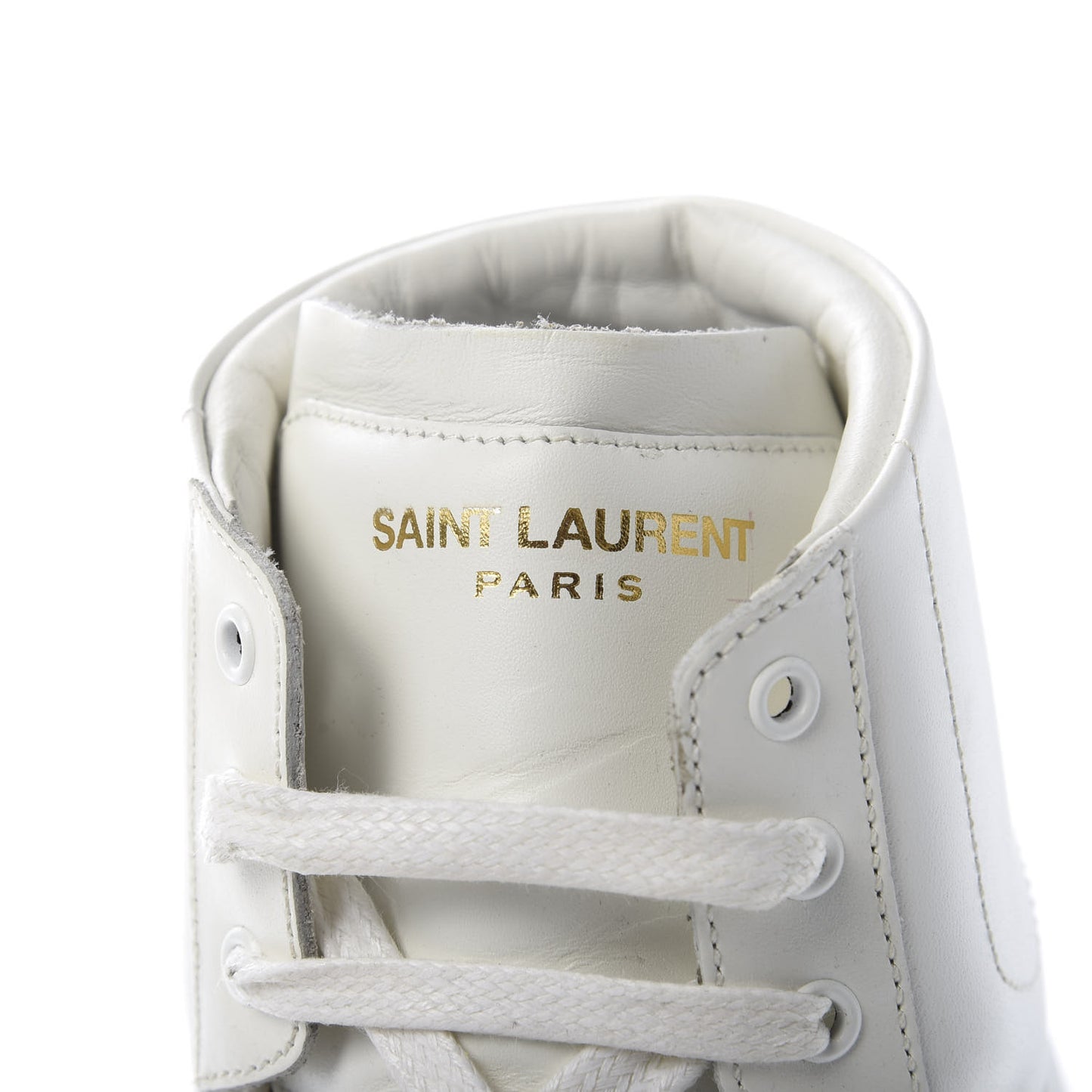 Nappa Wolly High Top Sneakers 37.5 Optique White