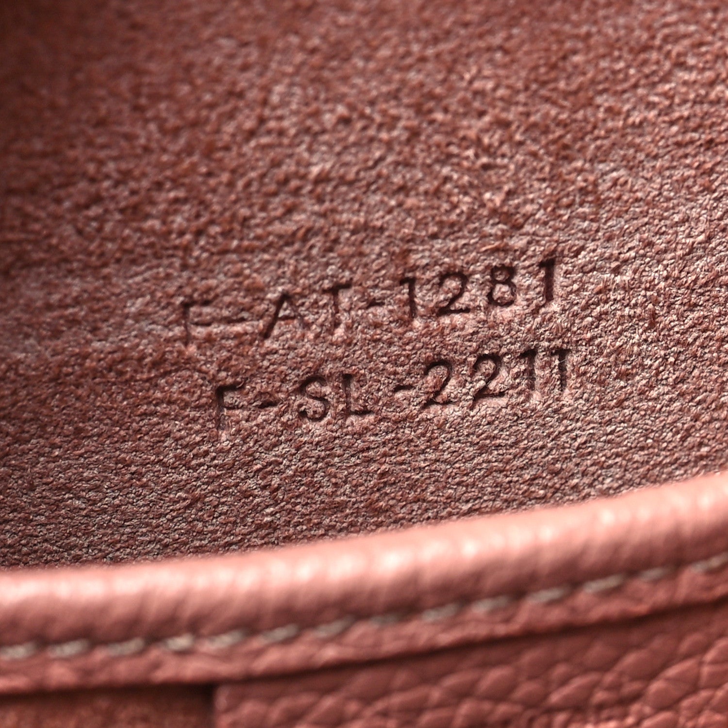 Celine Drummed Calfskin Nano Luggage Antique Rose 7 of 10