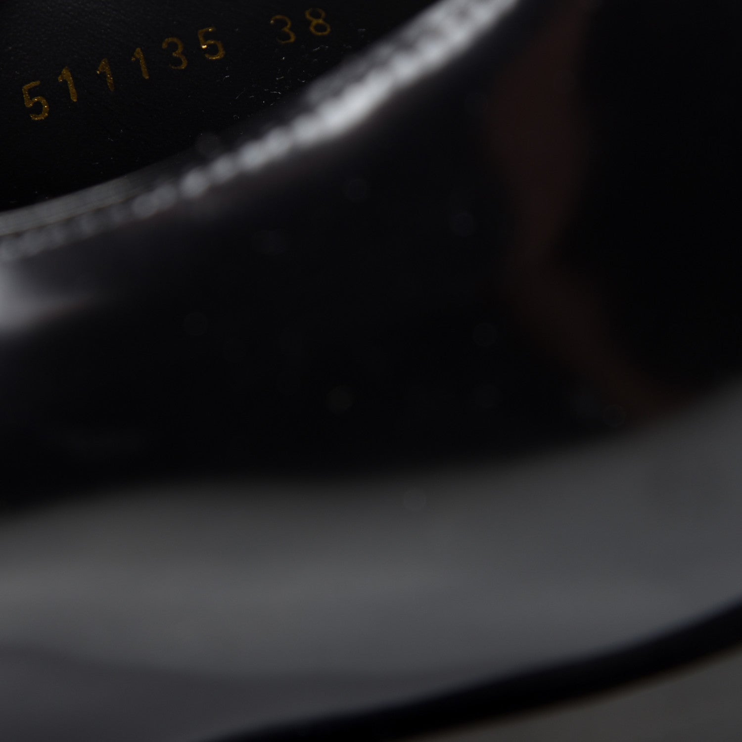Saint Laurent Patent Calfskin Montaigne 25 Uniform 38 Black 10 of 11