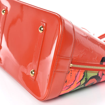 Louis Vuitton Vernis Roses Alma GM Orange Sunset 6 of 9