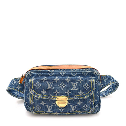 Louis Vuitton Monogram Denim Bum Bag Blue 1 of 8