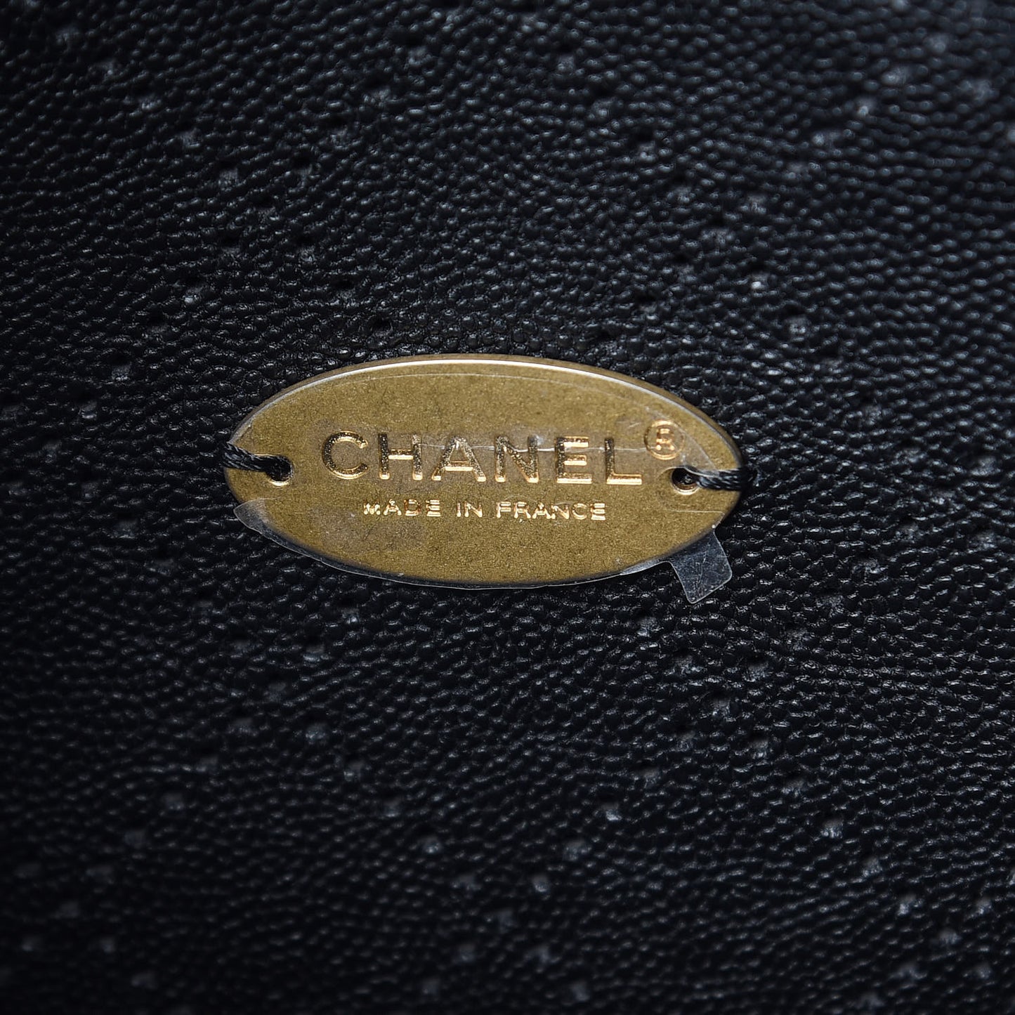 Grained Calfskin Perforated Small Flap Hobo Black