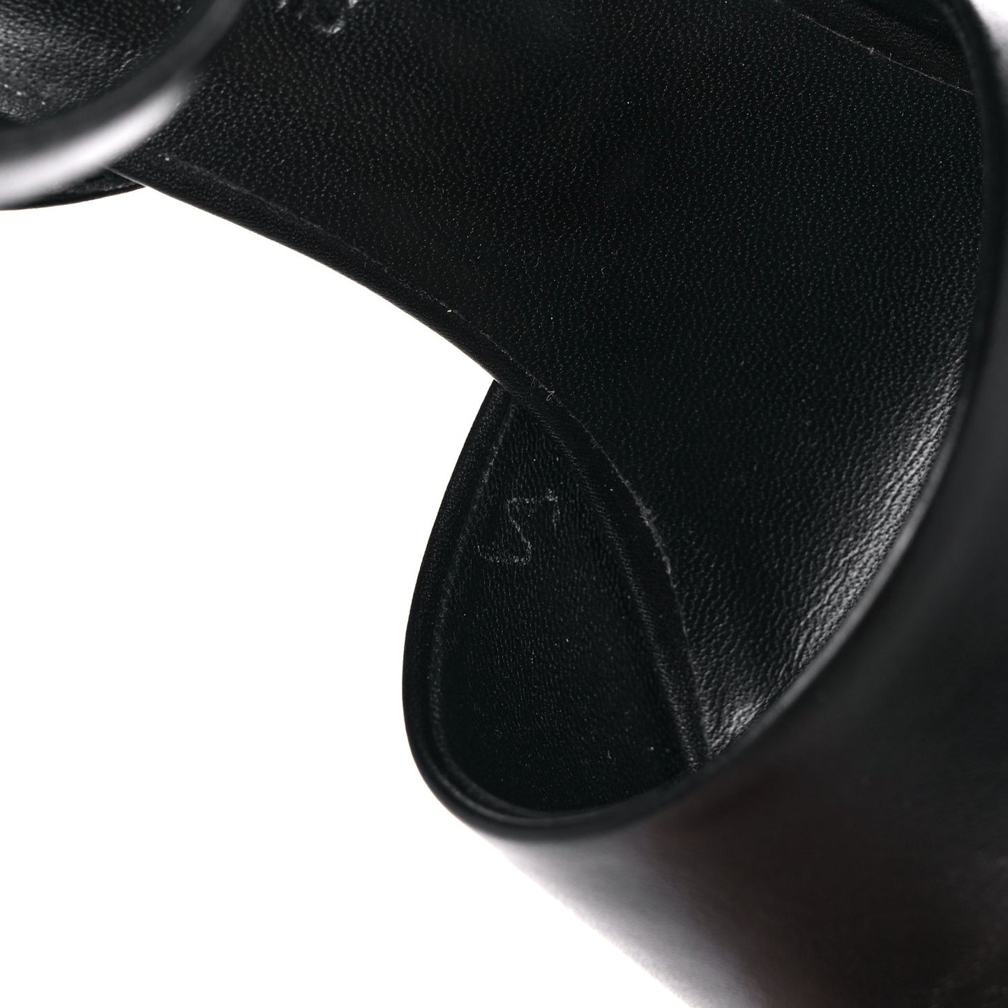 Calfskin Anne Sandals 35 Black