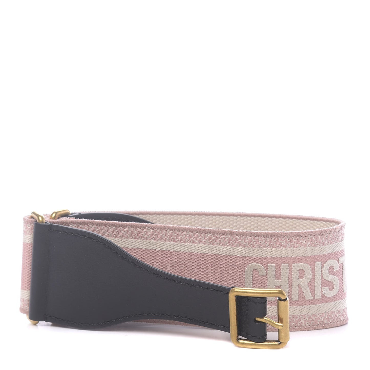 Canvas Embroidered Large Belt 90 36 Pink White