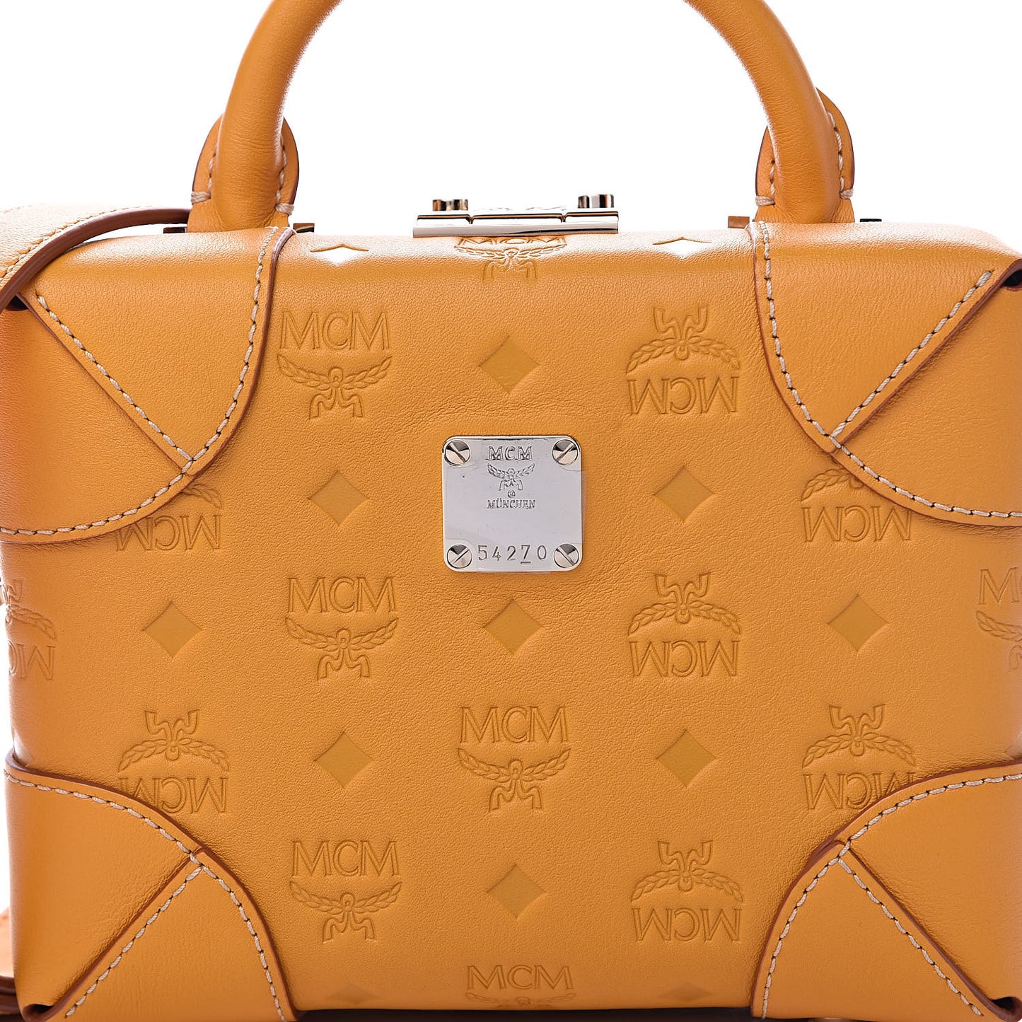Calfskin Ottomar Monogram Soft Berlin Crossbody Golden Mango