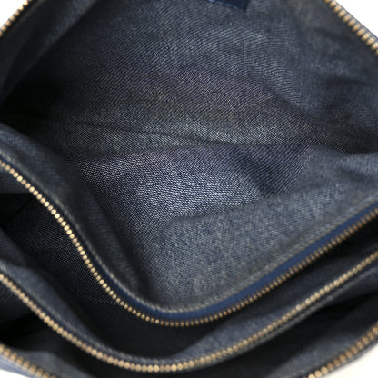 Louis Vuitton Lambskin Embossed Monogram Coussin PM Denim Blue 6 of 12