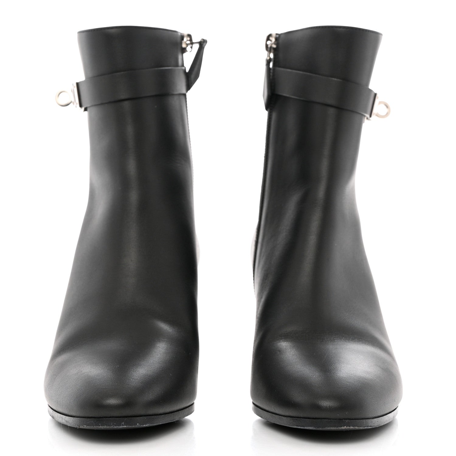 Hermes Calfskin Saint Germain Ankle Boots 38 Black 2 of 14