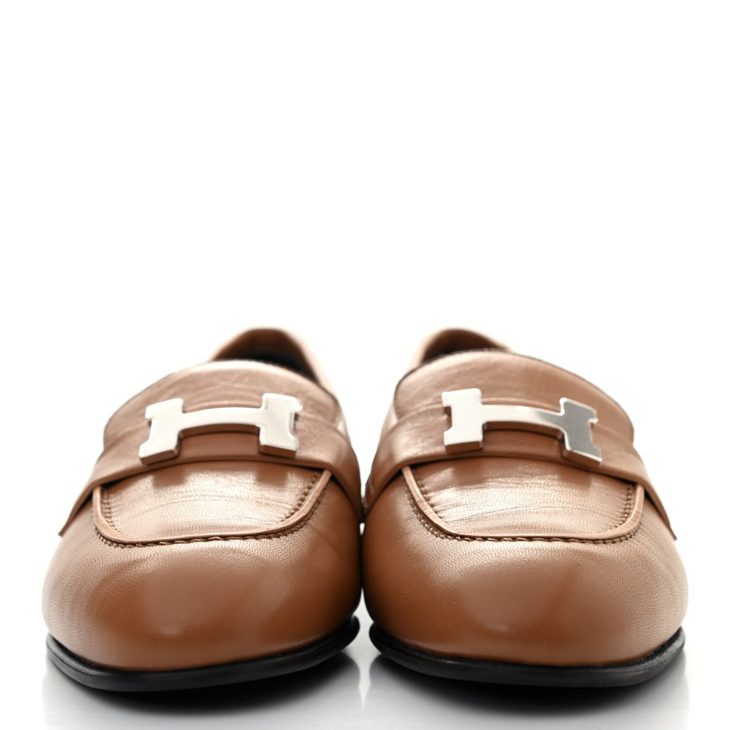 Goatskin Womens Paris Loafers 35 Etoupe