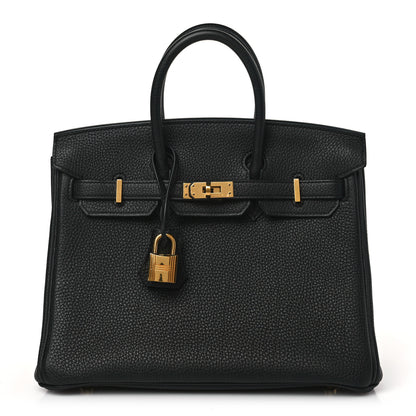 Hermes Togo Birkin 25 Black 1 of 8