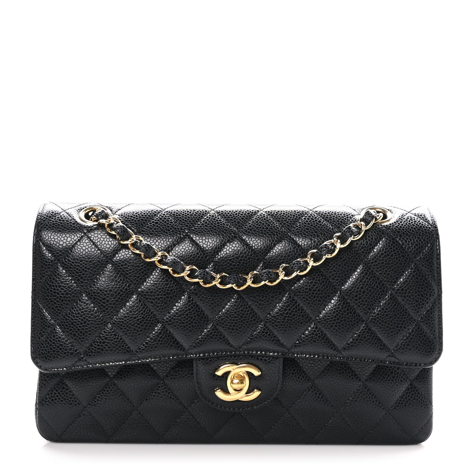 Chanel Caviar Quilted Medium Double Flap Black 1 of 10