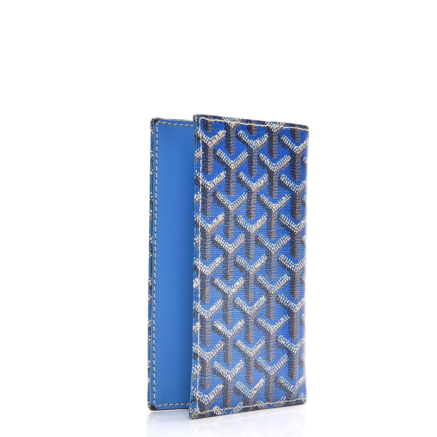 GOYARD パスポートケース ブルー Goyard Goyardine Passport Holder Sky Blue 207637 – FASHIONPHILE