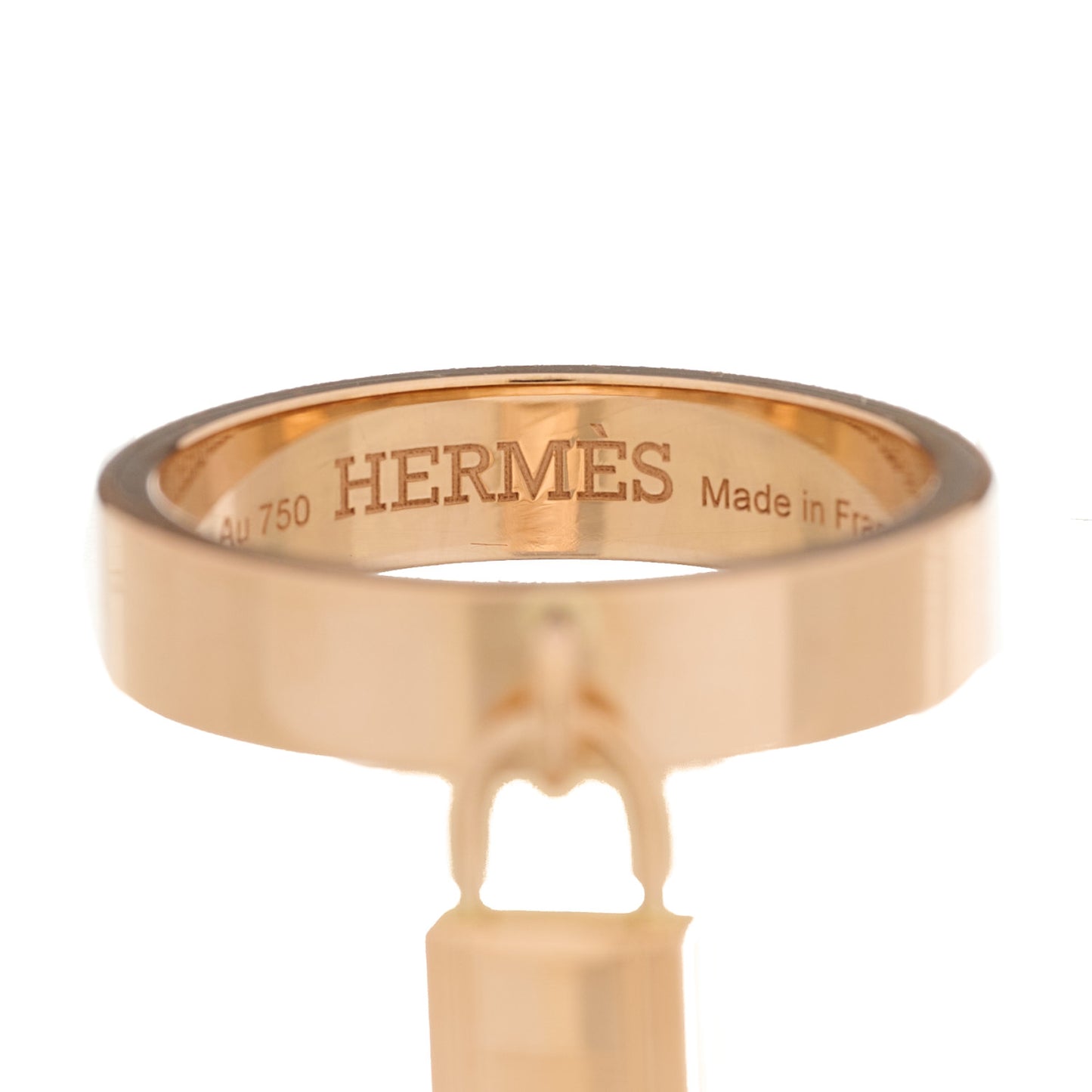 18K Rose Gold MM Kelly Clochette Ring 53 6.25