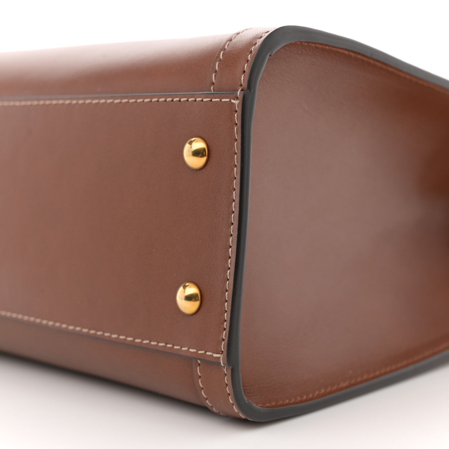 Gucci Charisma Calfskin Gucci Embossed Small Diana Tote Bag Peanut Brown 10 of 13