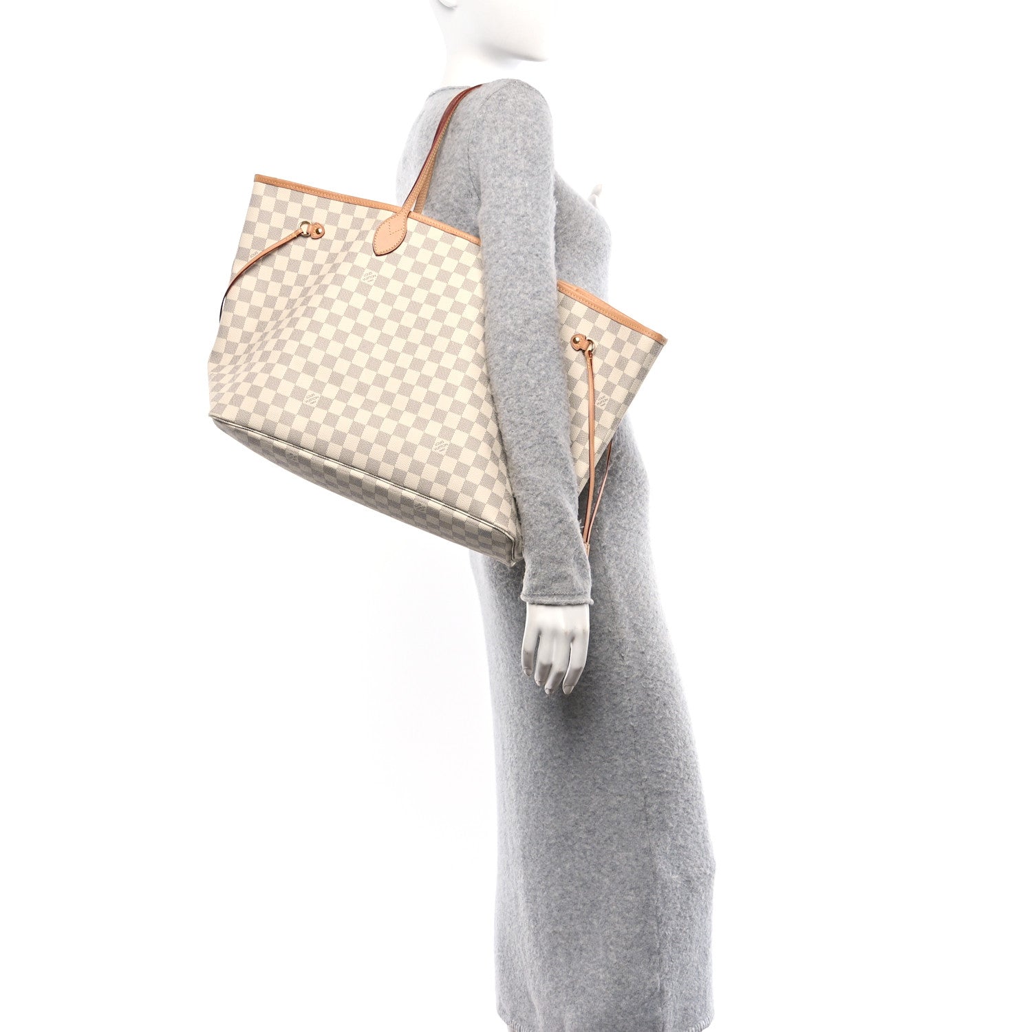 Louis Vuitton Damier Azur Neo Neverfull GM Rose Ballerine 2 of 10