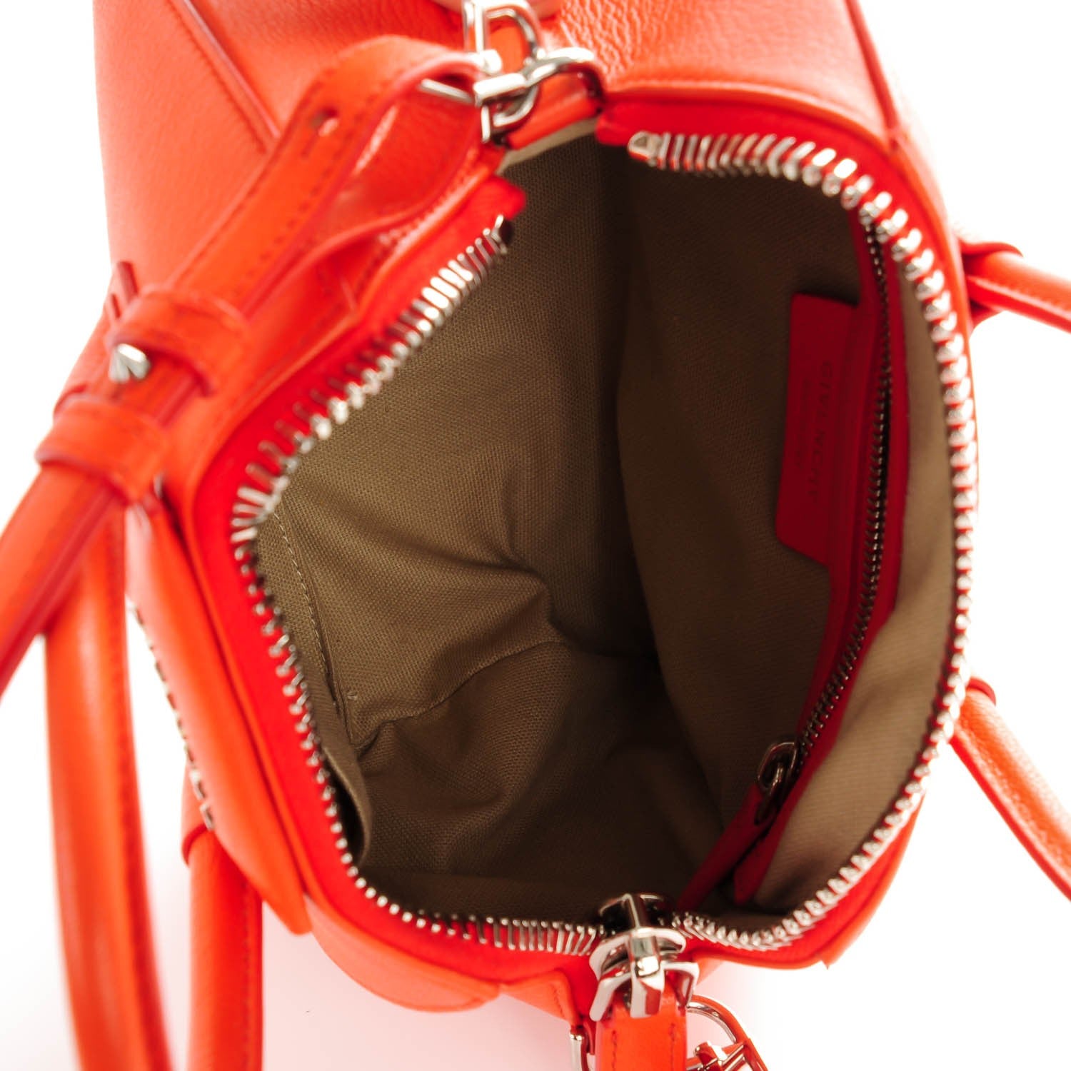 Givenchy Sugar Goatskin Mini Antigona Burnt Orange 6 of 10