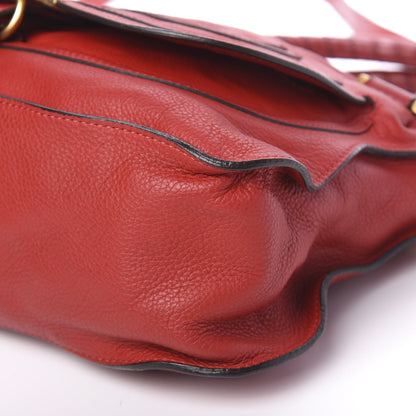 Chloe Calfskin Medium Marcie Satchel Red 10 of 11
