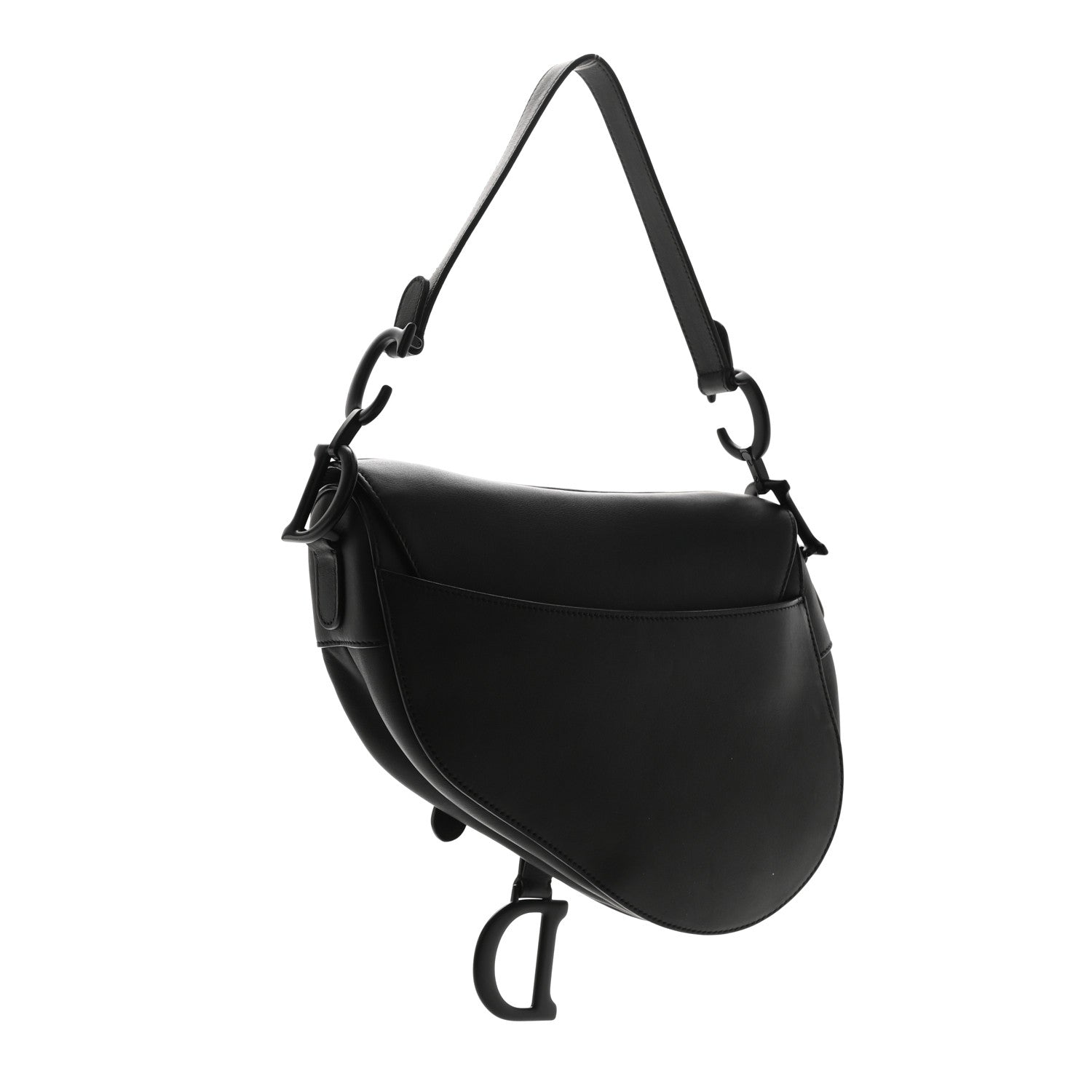 Christian Dior Ultra Matte Calfskin Saddle Bag Black 3 of 13