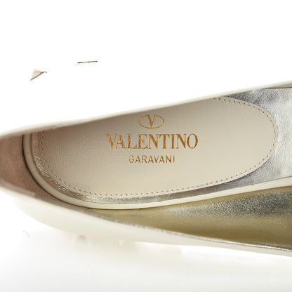 Valentino Garavani Nappa Rockstud Jaw Stud 100mm Pumps 38.5 Ivory 7 of 9