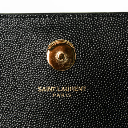Saint Laurent Grain De Poudre Small Monogram Kate Satchel Black 5 of 6