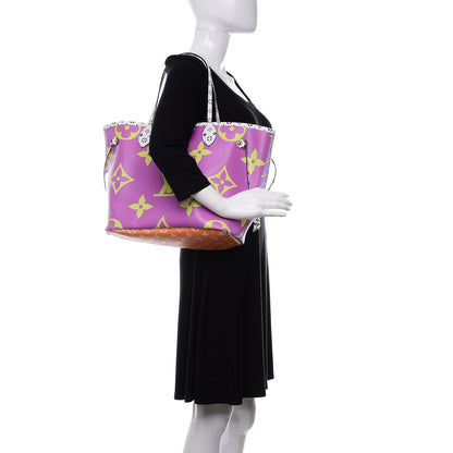 Louis Vuitton Monogram Giant Neverfull MM Pink Lilac 2 of 11