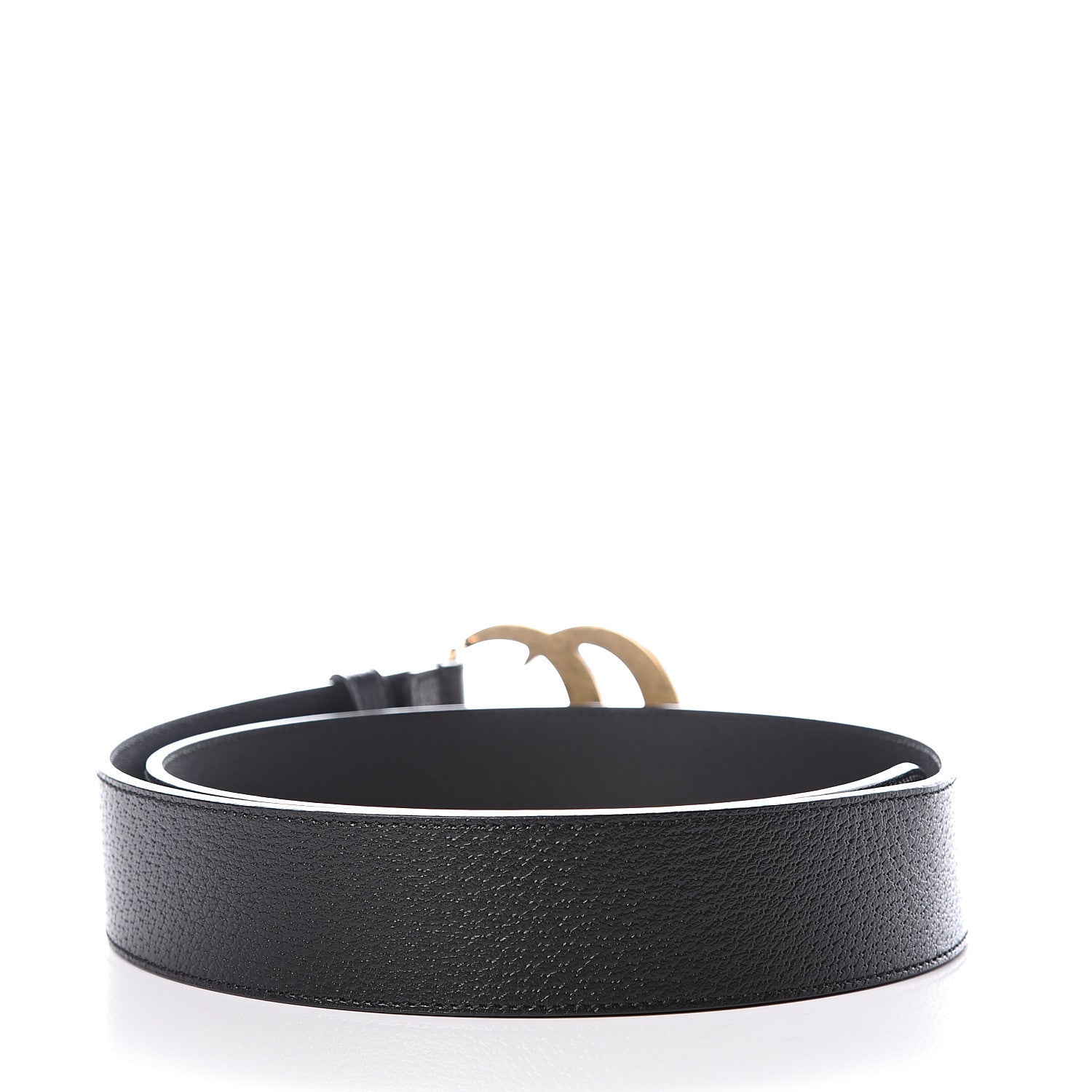 Gucci Textured Calfskin Double G 40mm Belt 85 34 Black 2 of 5