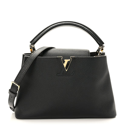 Louis Vuitton Taurillon Capucines PM Black 1 of 10