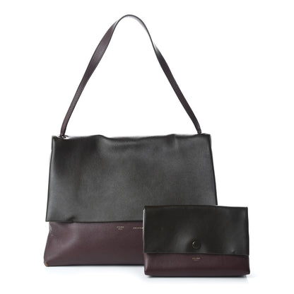 Celine Calfskin Suede All Soft Shoulder Bag Sky 1 of 9