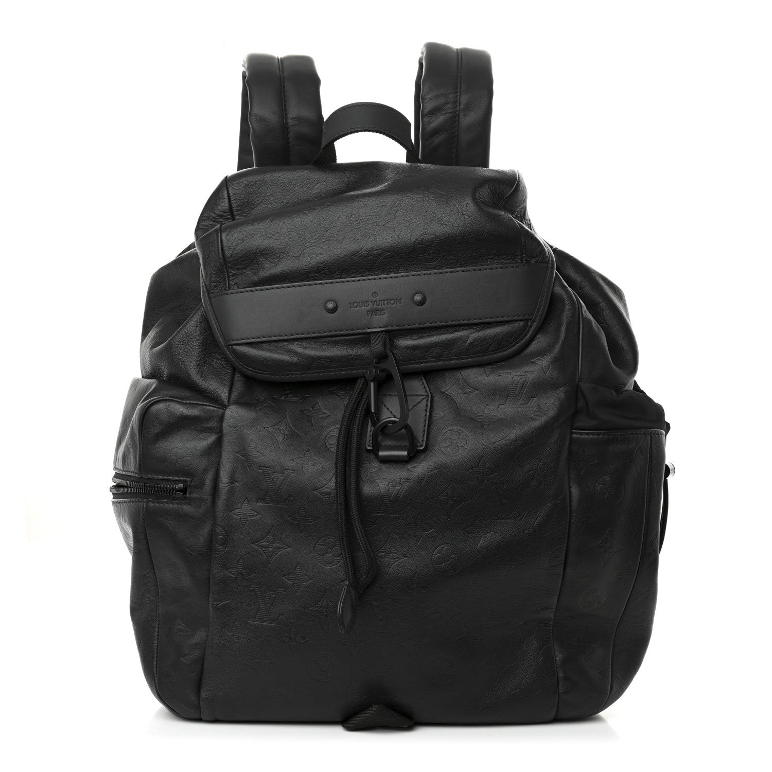 Louis Vuitton Calfskin Monogram Shadow Discovery Backpack Black 1 of 10