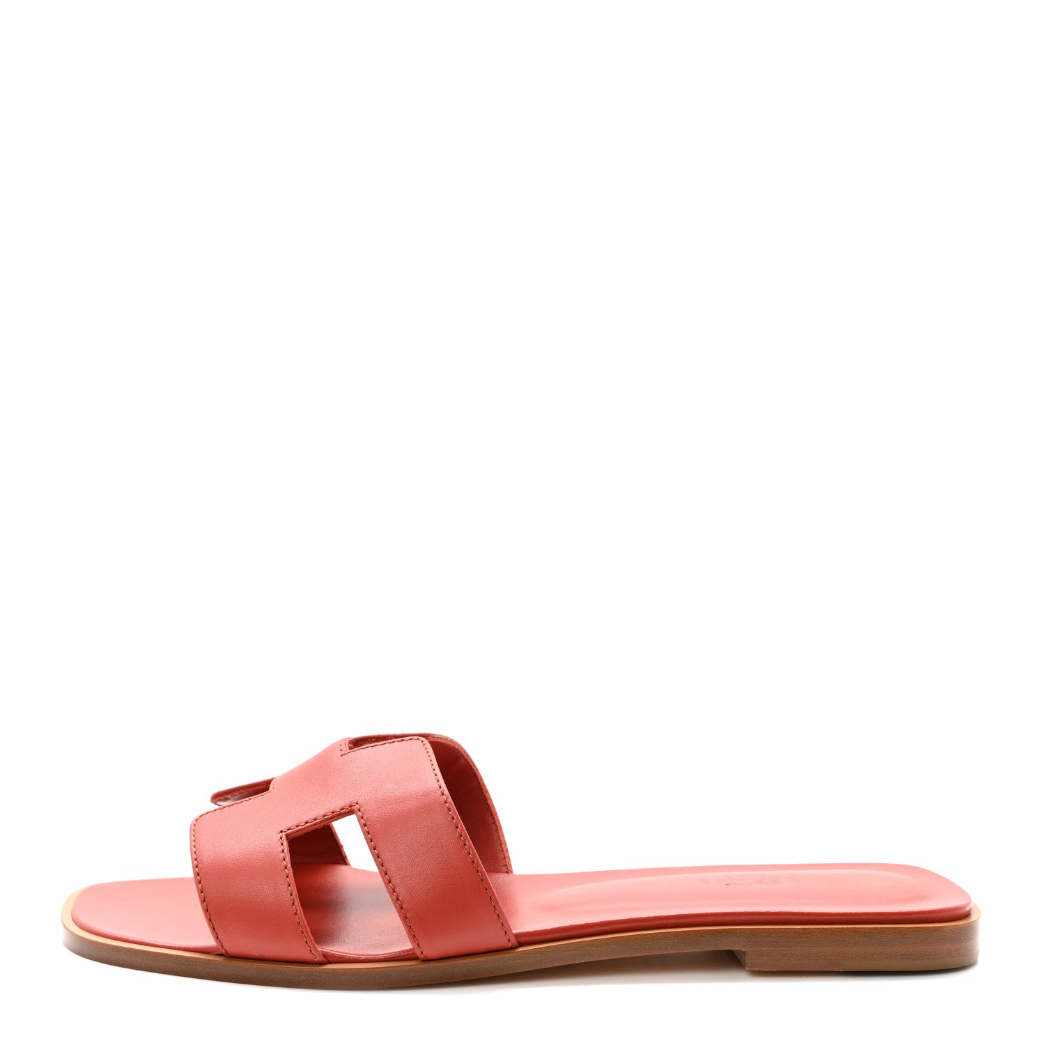 Hermes Calfskin Oran Oran Sandals 40 Orange Brulee 1 of 10