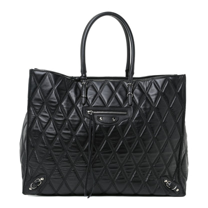 Balenciaga Veau Quilted Papier A4 Tote Black 1 of 11