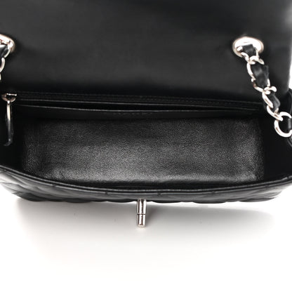 Chanel Lambskin Quilted Mini Rectangular Flap Black 5 of 16
