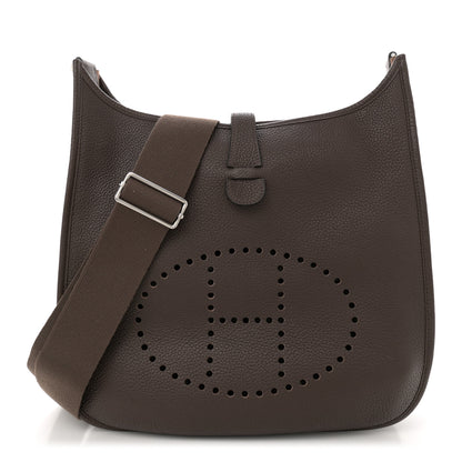 Hermes Taurillon Clemence Evelyne III GM Cocoa 1 of 11