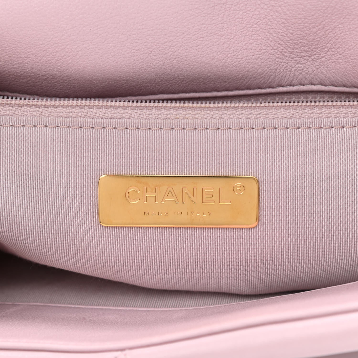 Chanel Lambskin Quilted Large Chanel 19 Flap Light Pink 6 of 10