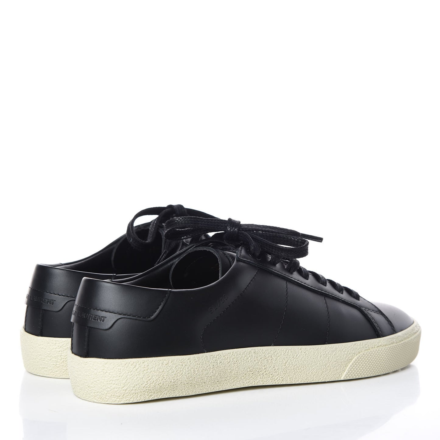 Calfskin SL/06 Classic Court Sneakers 36 Black