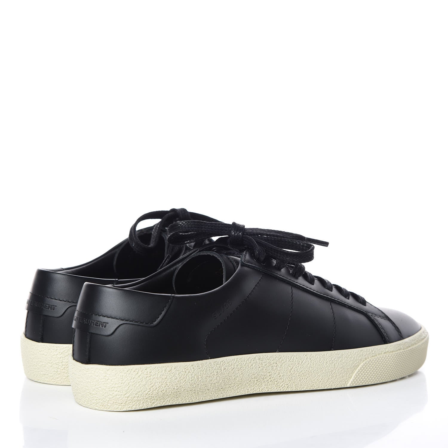 Saint Laurent Calfskin SL/06 Classic Court Sneakers 36 Black 3 of 8