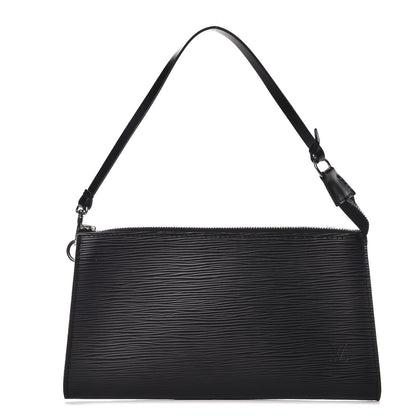 Louis Vuitton Epi Pochette Accessories 24 Black 1 of 7
