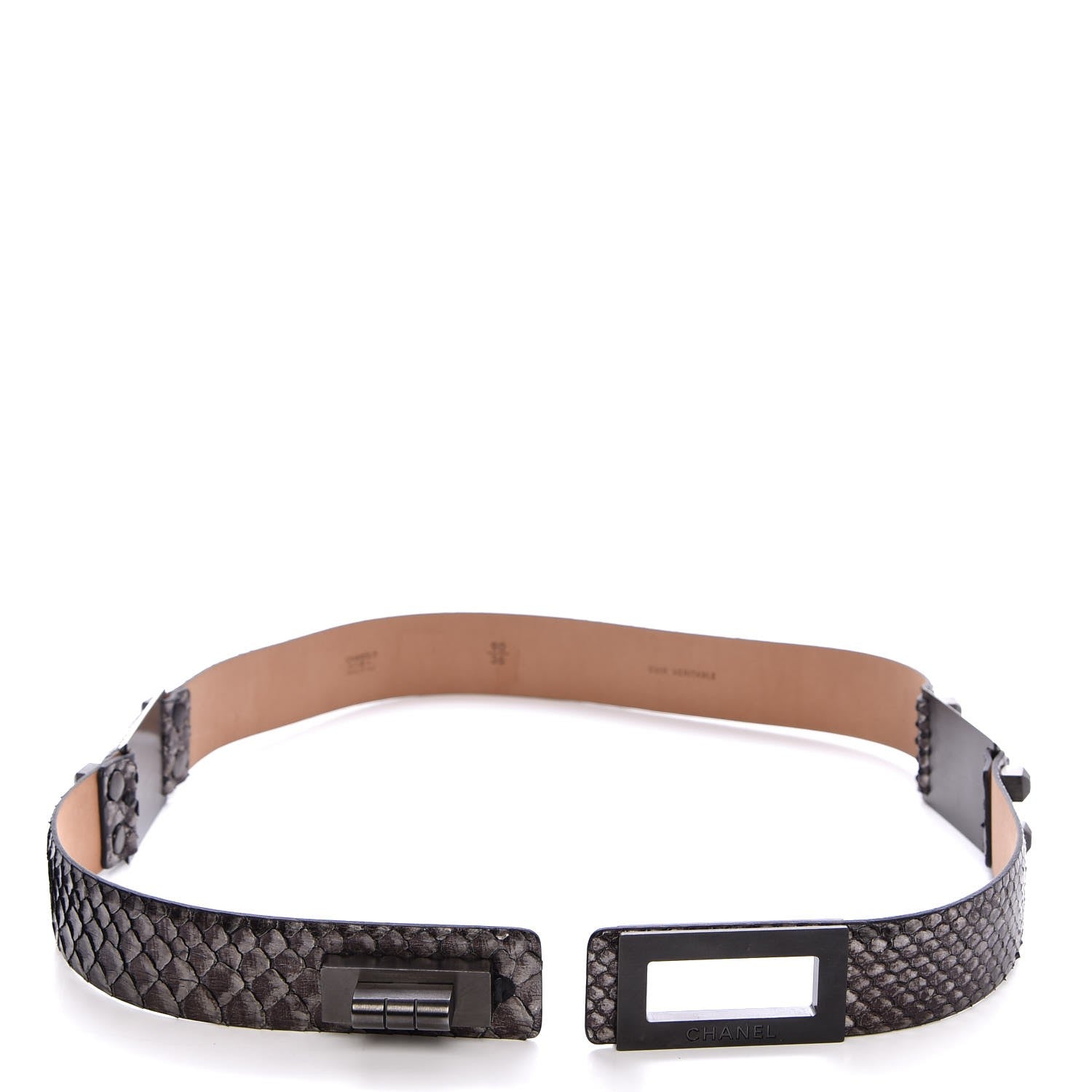 Chanel Python Reissue Belt 90 36 Ruthenium 4 of 10