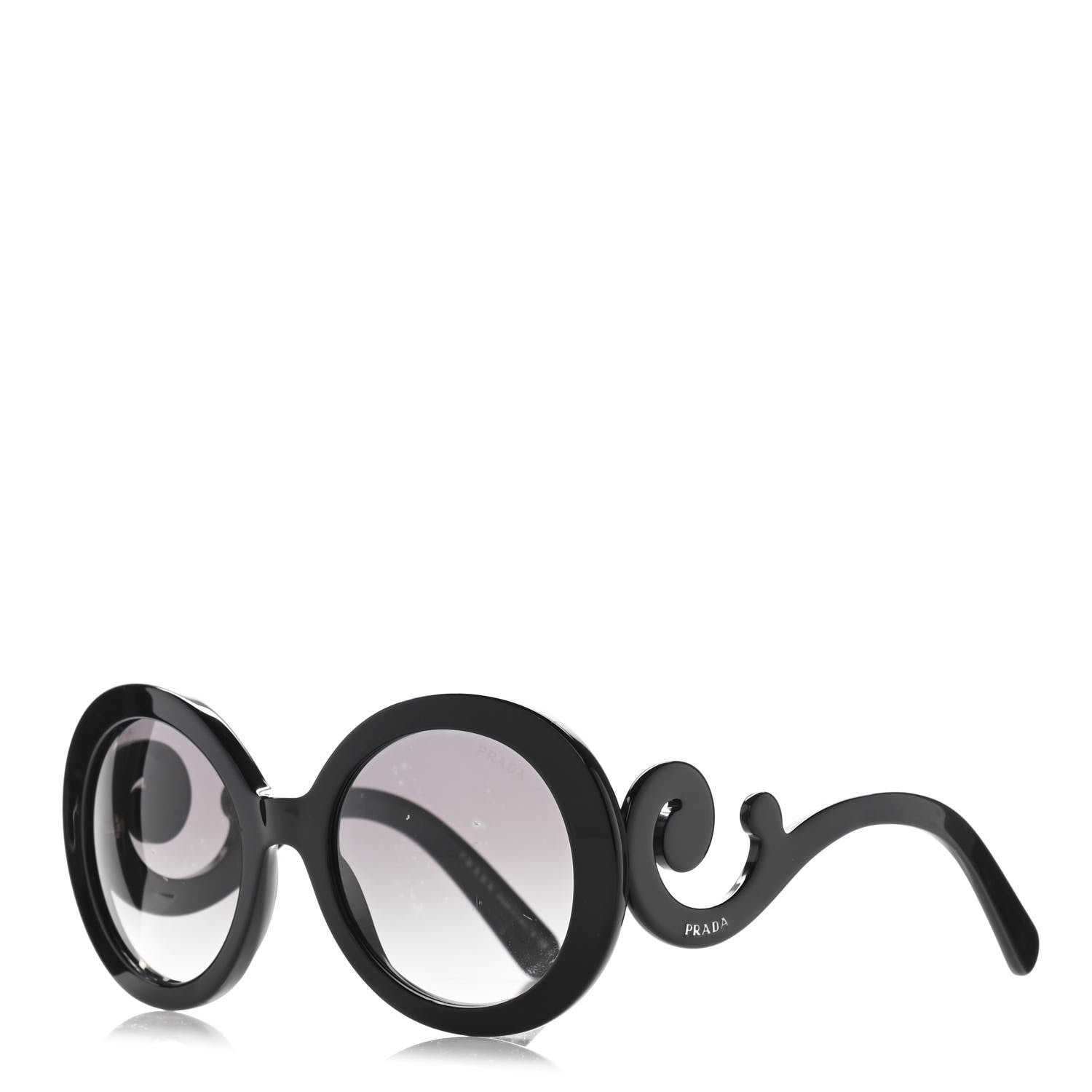 Prada Baroque Sunglasses SPR 27N Black 1 of 11