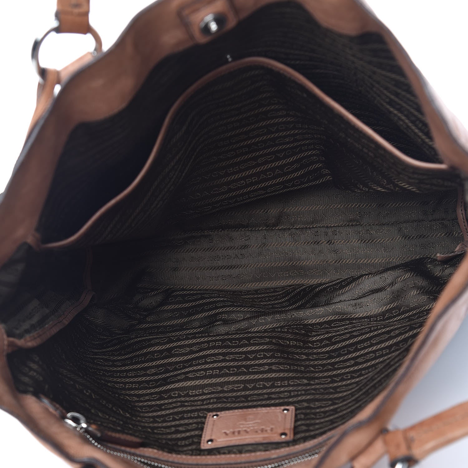 Prada Glace Calfskin Tote Opale Sfumato 5 of 20