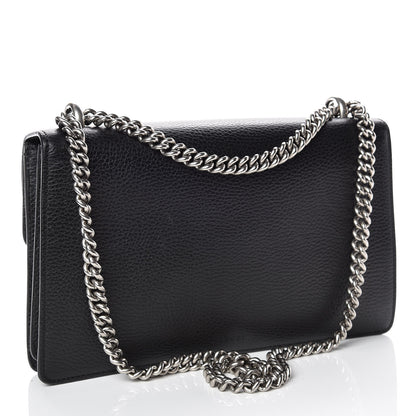 Gucci Pebbled Calfskin Small Dionysus Shoulder Bag Black 3 of 15