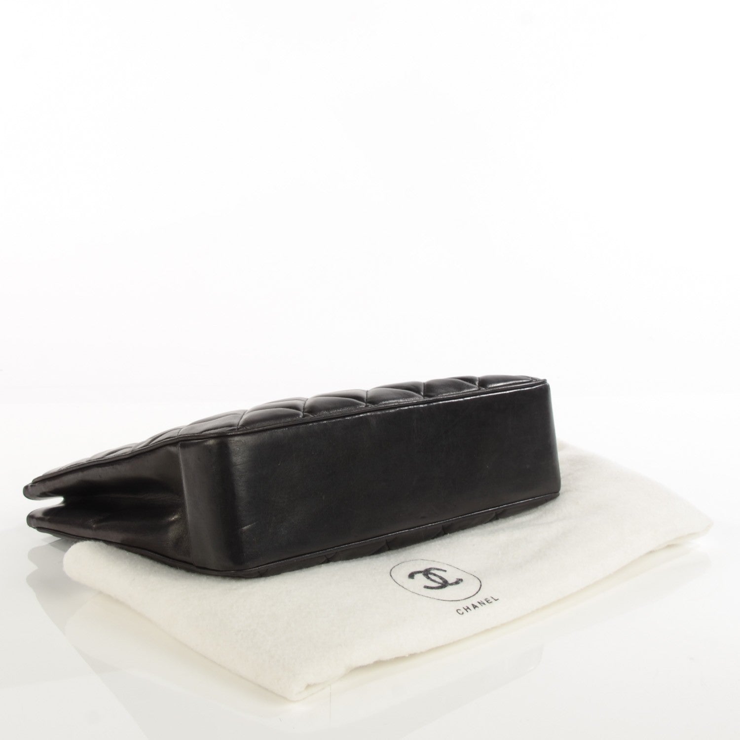 Chanel Lambskin Quilted CC Shoulder Bag Black 4 of 9