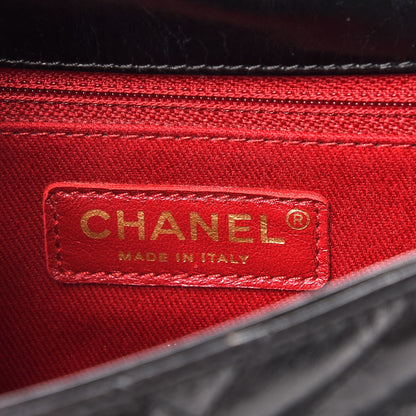 Chanel Calfskin Chevron Quilted Small Coco Handle Flap Black 6 of 7