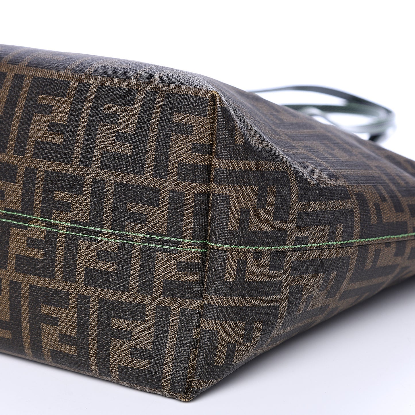 Zucca Spalmati Clover Print Medium Roll Tote Tobacco
