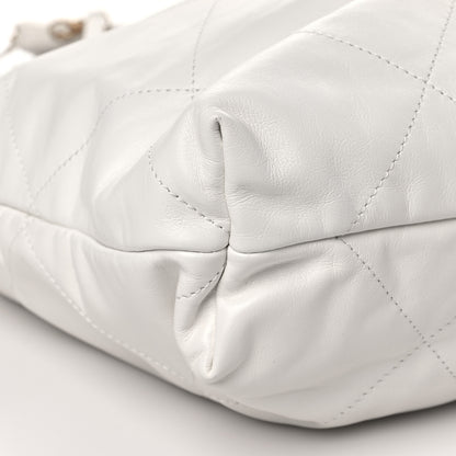 Chanel Shiny Calfskin Quilted Chanel 22 White 9 of 10