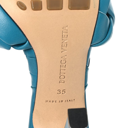 Bottega Veneta Nappa Maxi Intrecciato Lido 90mm Mule Sandals 35 Vintage Blue 8 of 9