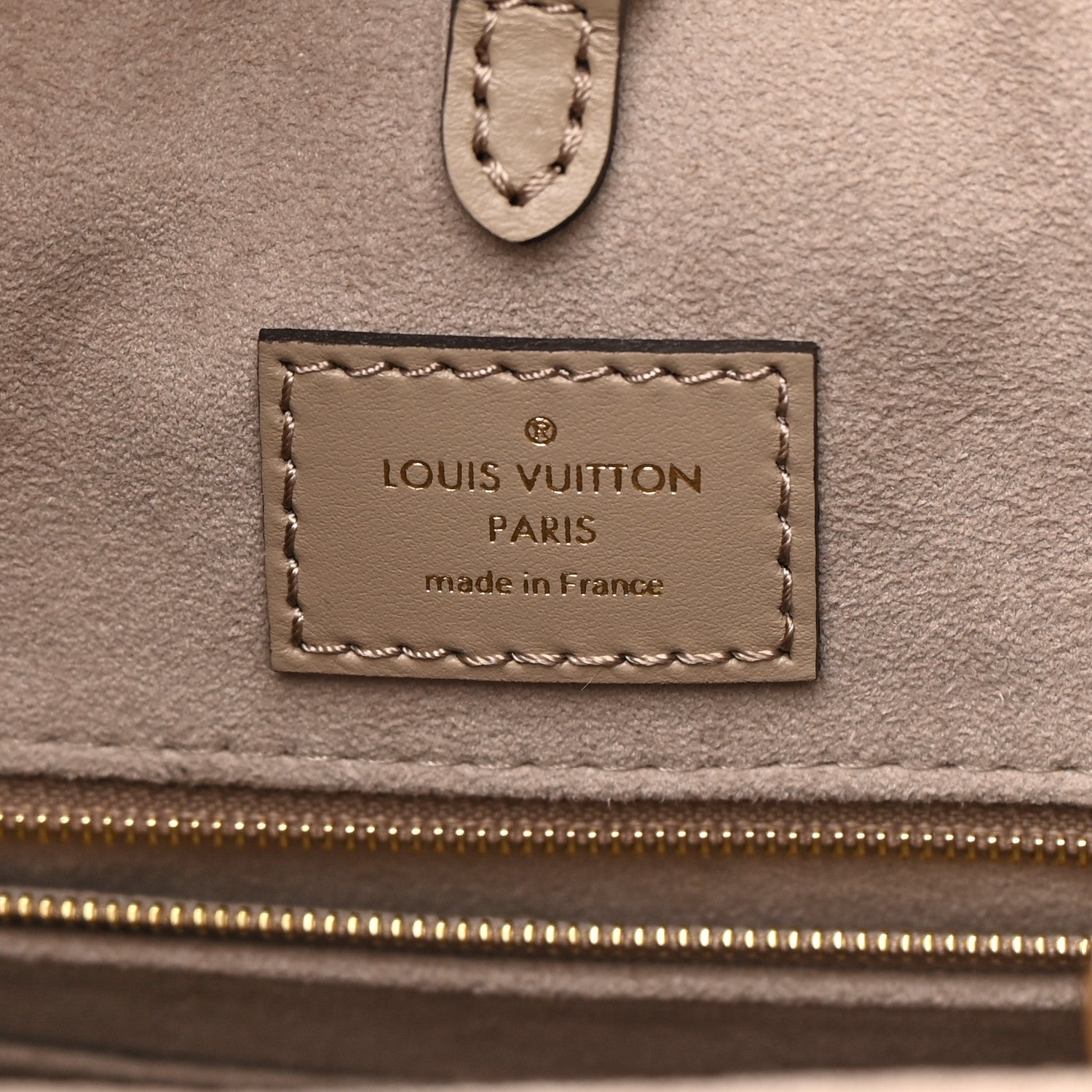 Louis Vuitton Empreinte Monogram Giant Onthego MM Tourterelle Creme 7 of 9
