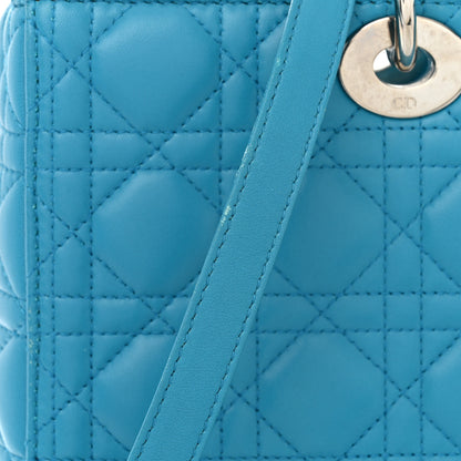 Christian Dior Lambskin Cannage Large Lady Dior Turquoise 11 of 21